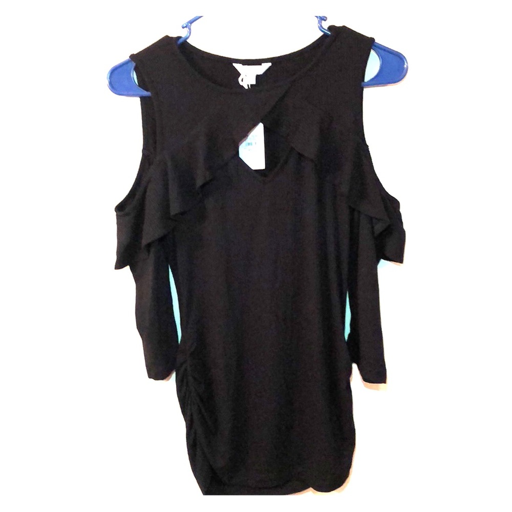 Candie’s cut-out long sleeve shirt